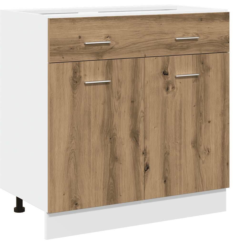 7 dalių virtuvės spintelių rinkinys Artisan Oak Engineered Wood