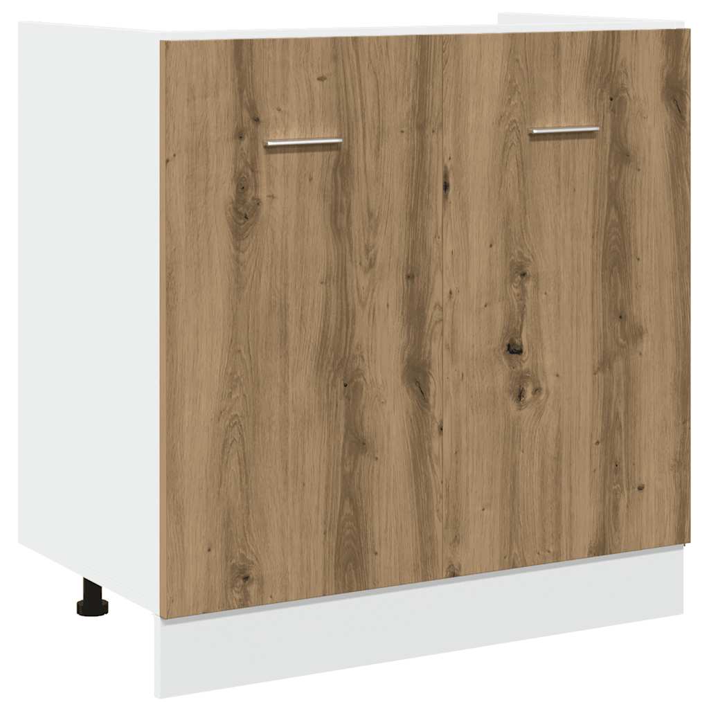 7 dalių virtuvės spintelių rinkinys Artisan Oak Engineered Wood