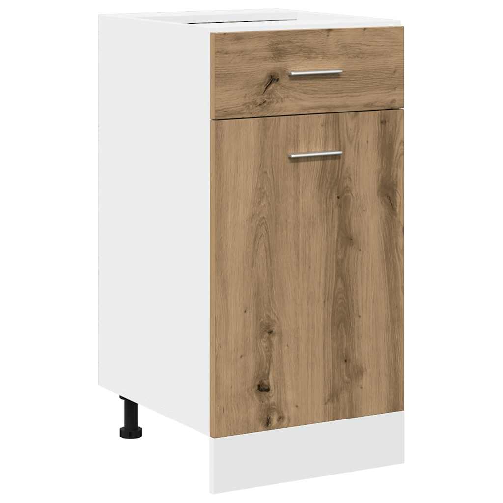 7 dalių virtuvės spintelių rinkinys Artisan Oak Engineered Wood