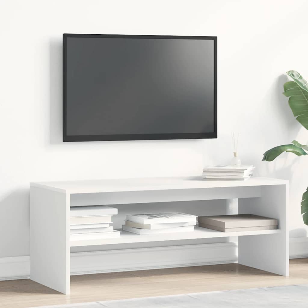 Televizoriaus spint., baltos sp., 100x40x40cm, med. drož. plok.