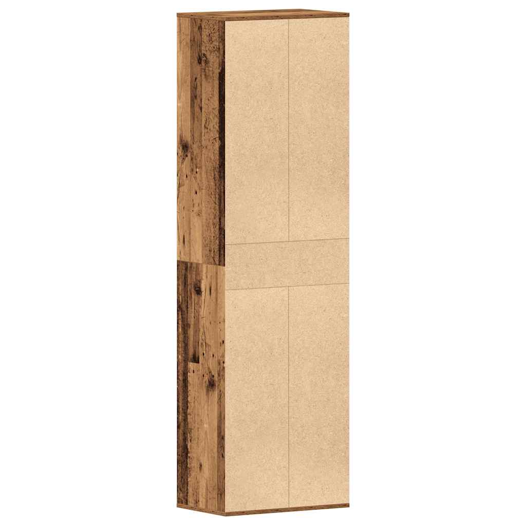 Shoe cabinet Old Wood 54x34x183 cm Engineered Wood