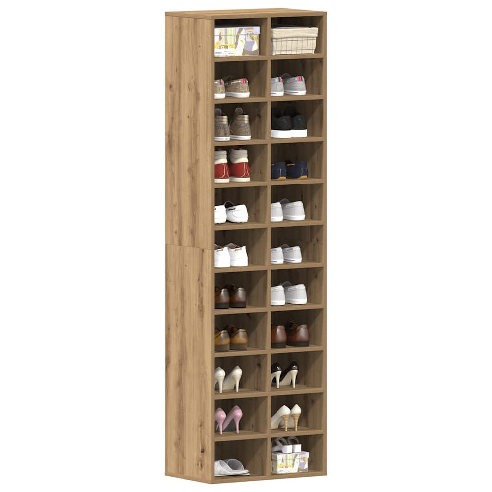 Shoe cabinet Artisan oak 54x34x183 cm engineered wood