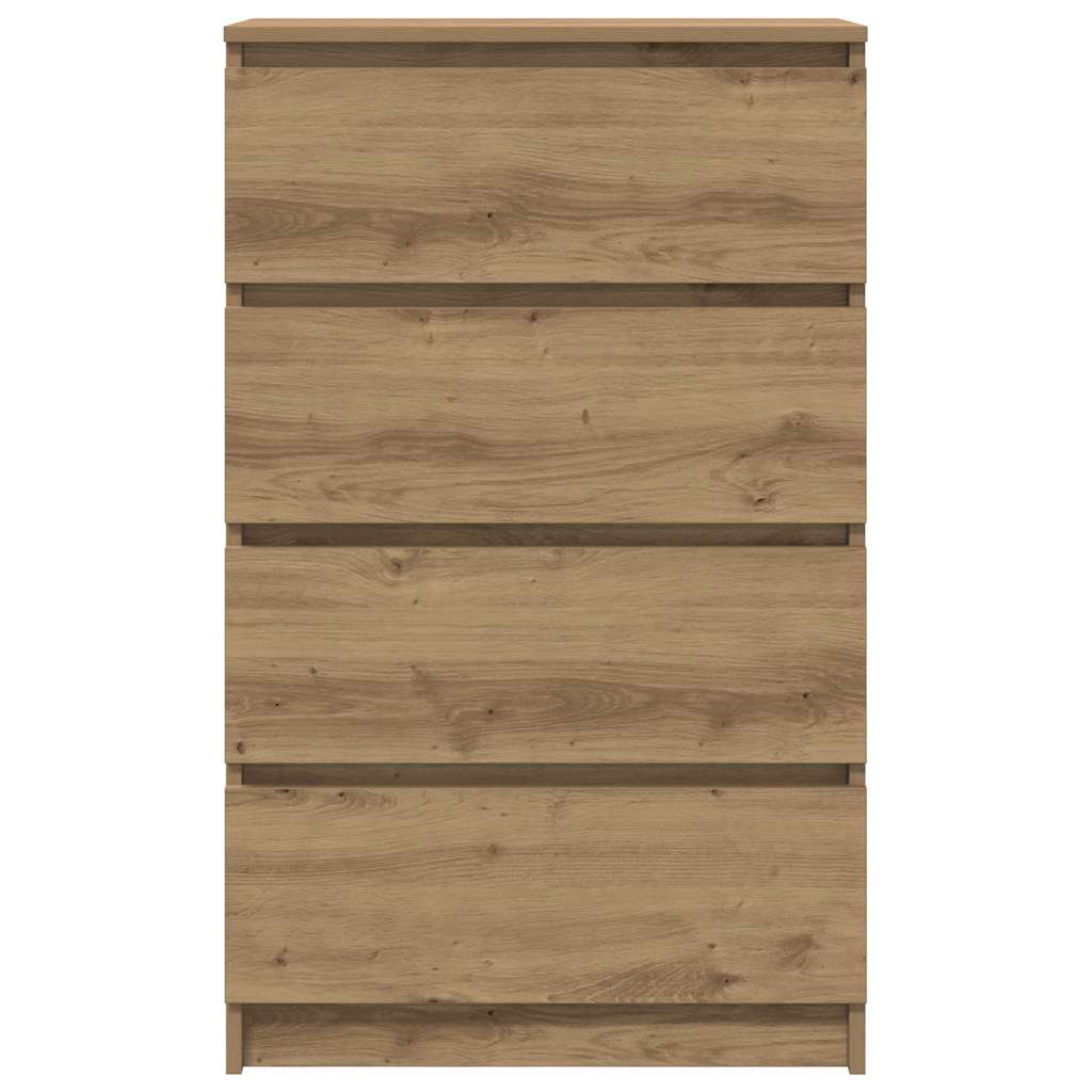 Indauja, ąžuolo spalvos, 60x35x98,5 cm, inžinerinė mediena