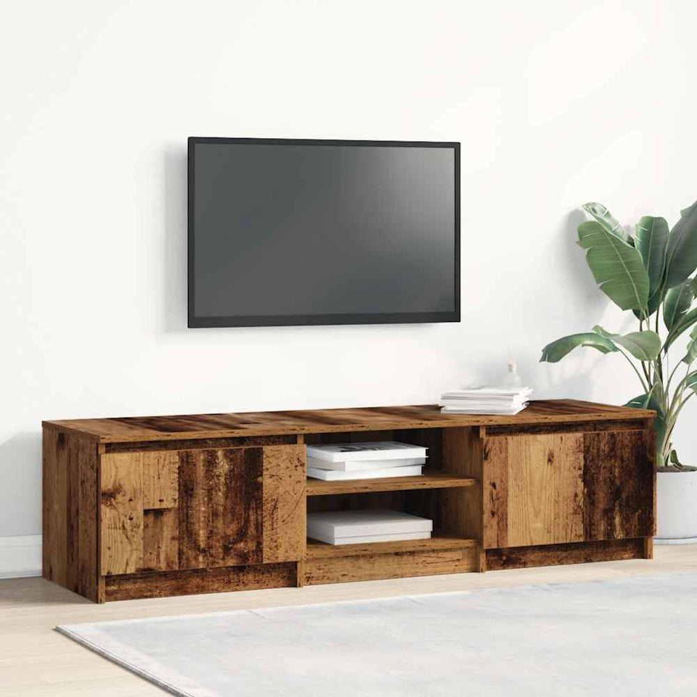 TV spintelė, senovinė mediena, 140x40x36 cm, inžinerinė mediena