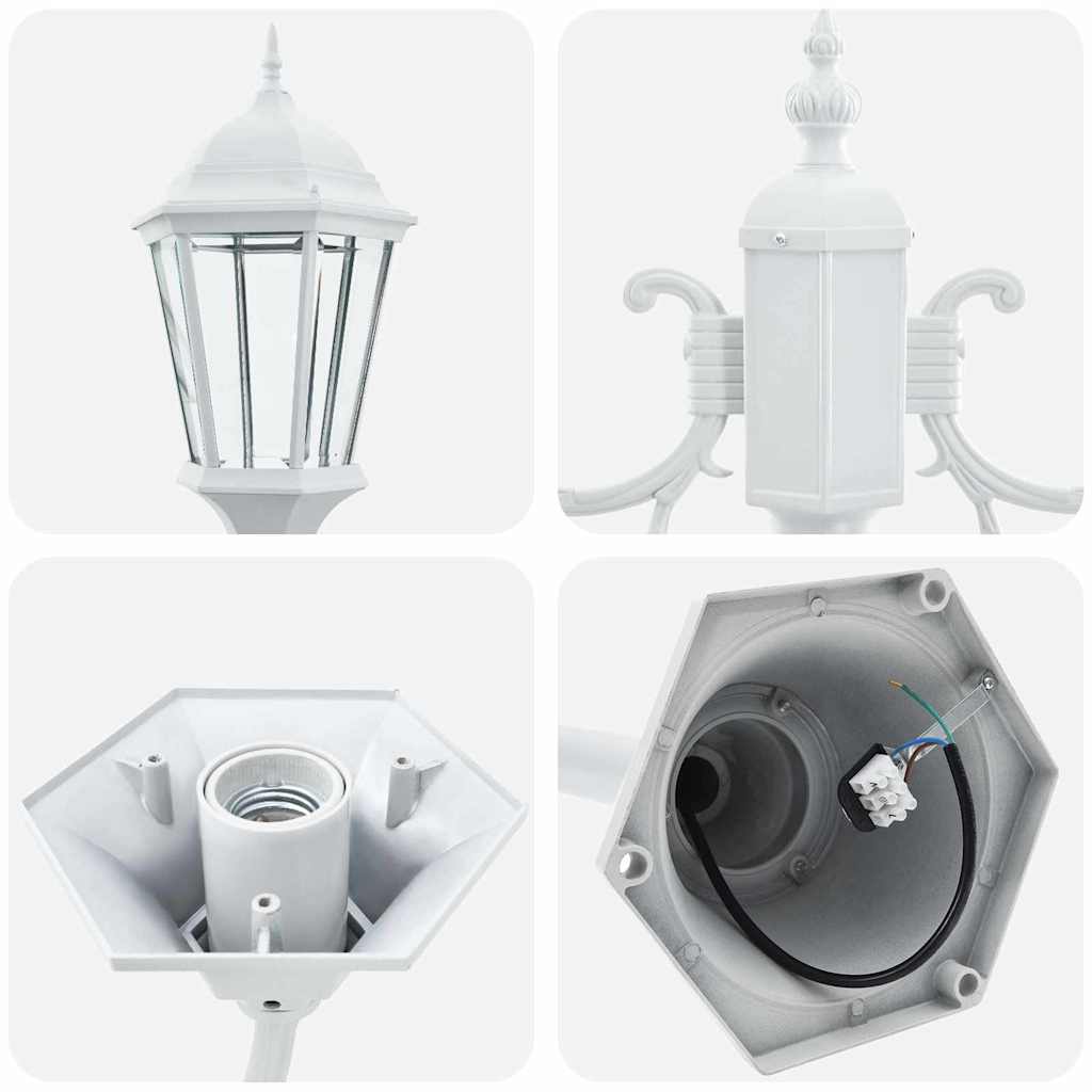 Garden light White Aluminium, glass