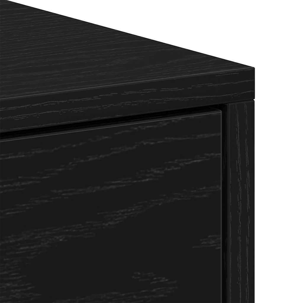Bedside table, black oak, 40x30x40cm, engineered wood
