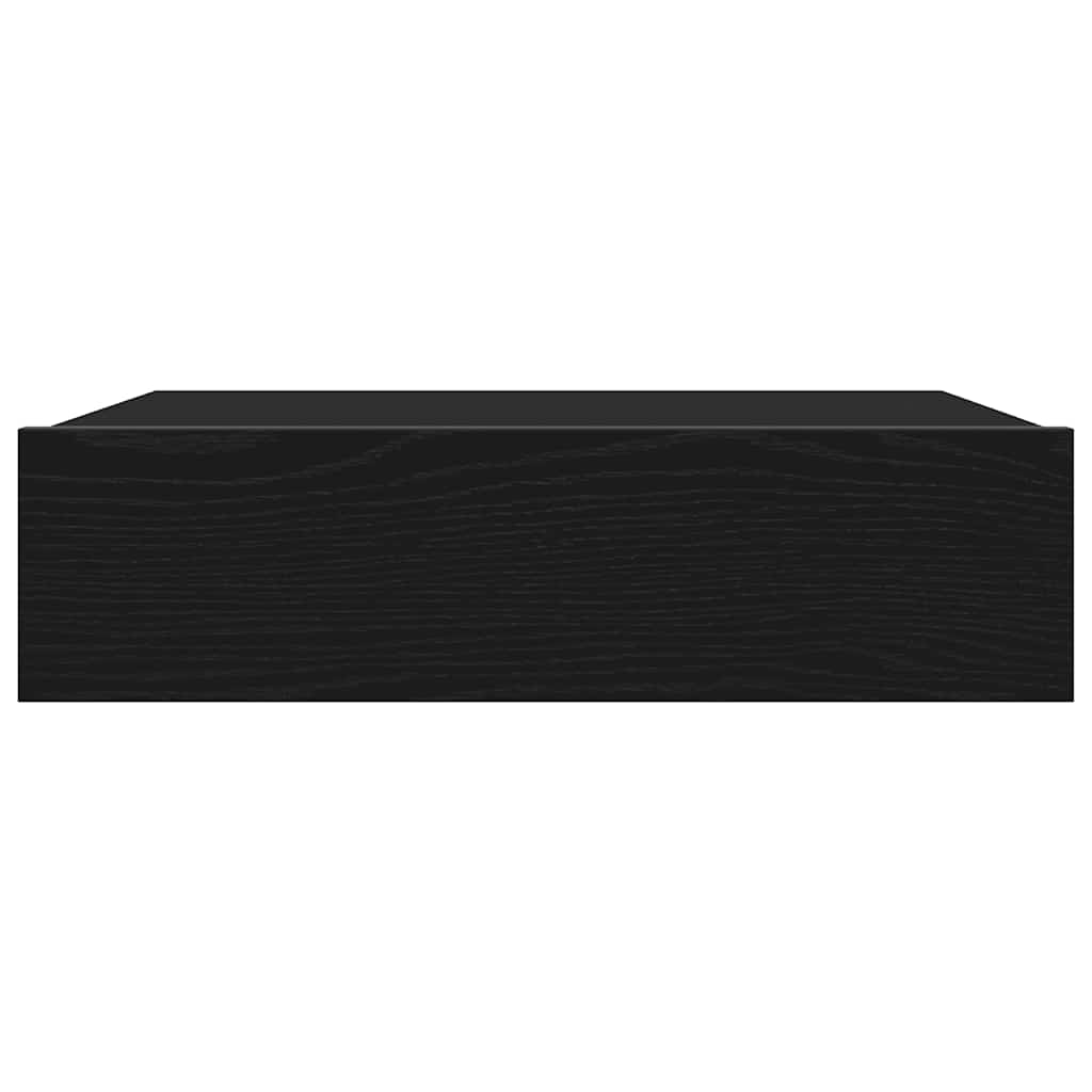 TV cabinet with LED lights, black oak, 60x35x15.5 cm