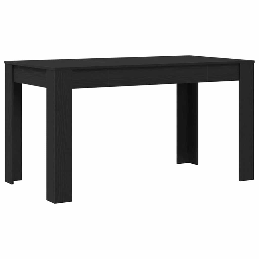 Valgomojo stalas juoda ąžuolo 140 x 74.5 x 76 cm