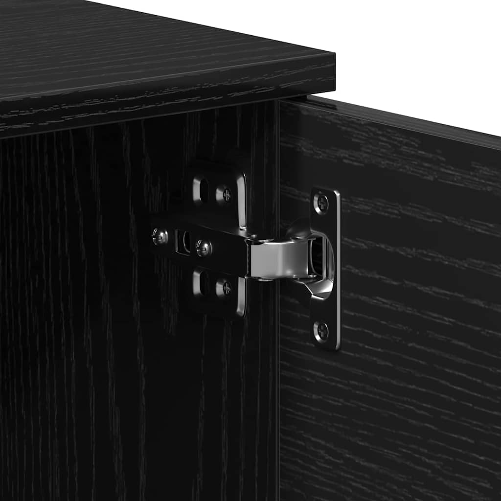 TV Cabinet Black 140x35x40 cm Engineered Wood