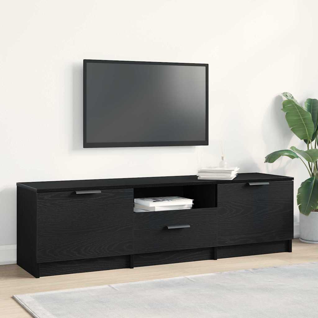 TV Cabinet Black 140x35x40 cm Engineered Wood