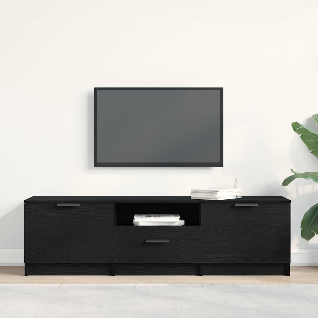 TV Cabinet Black 140x35x40 cm Engineered Wood