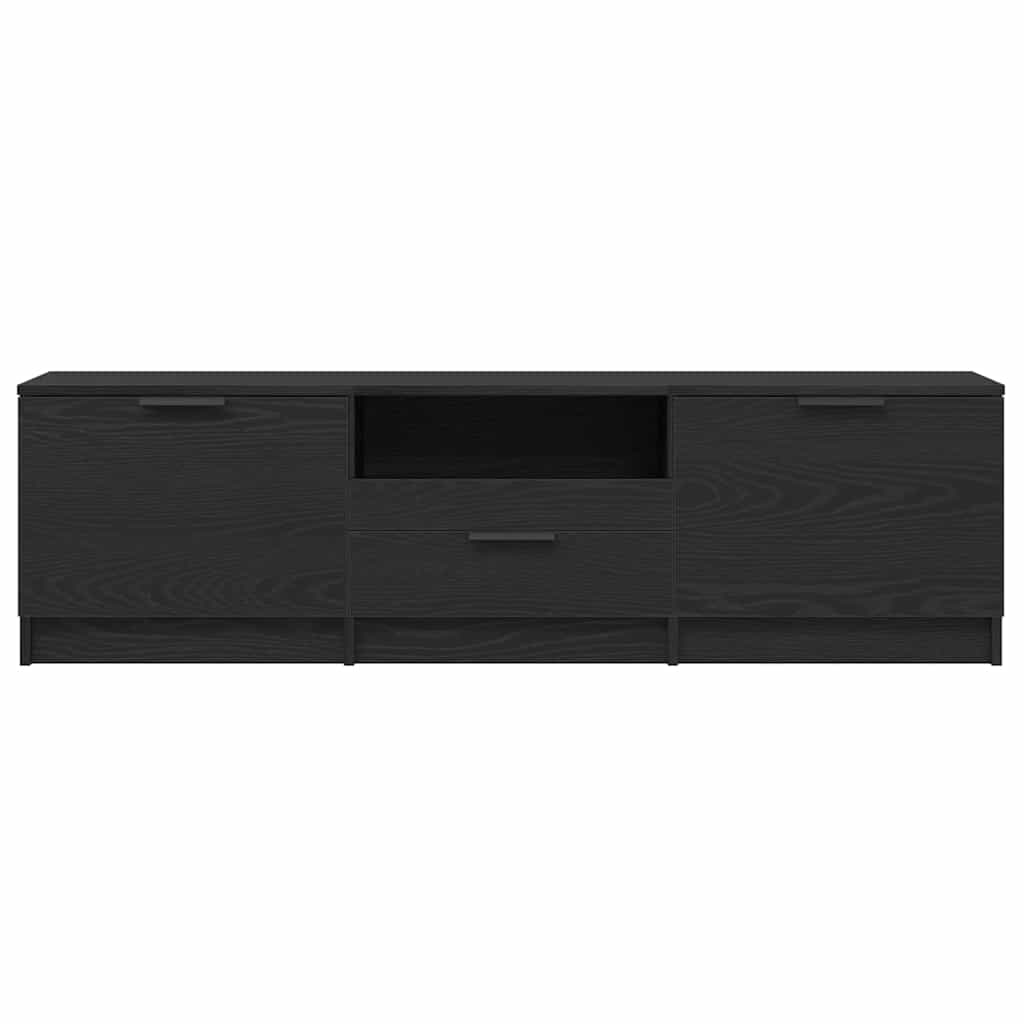 TV Cabinet Black 140x35x40 cm Engineered Wood