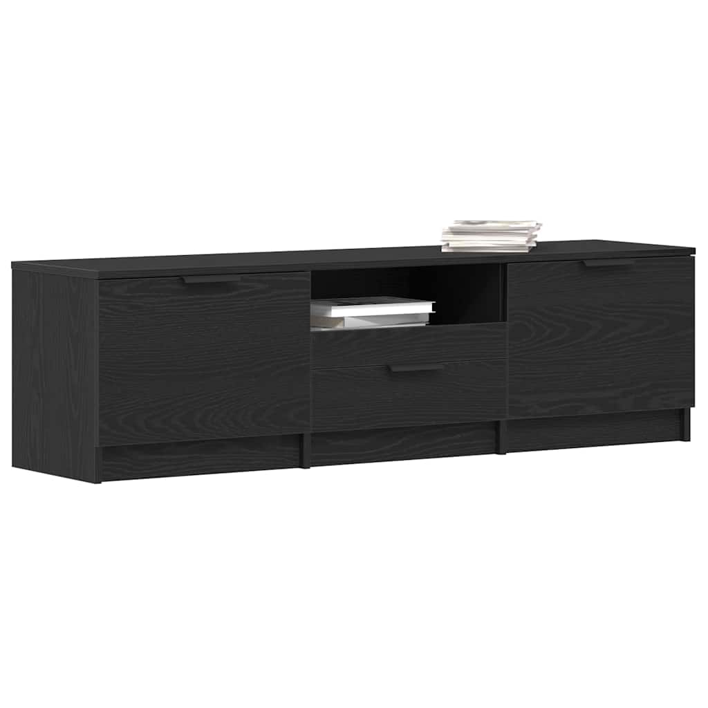TV Cabinet Black 140x35x40 cm Engineered Wood