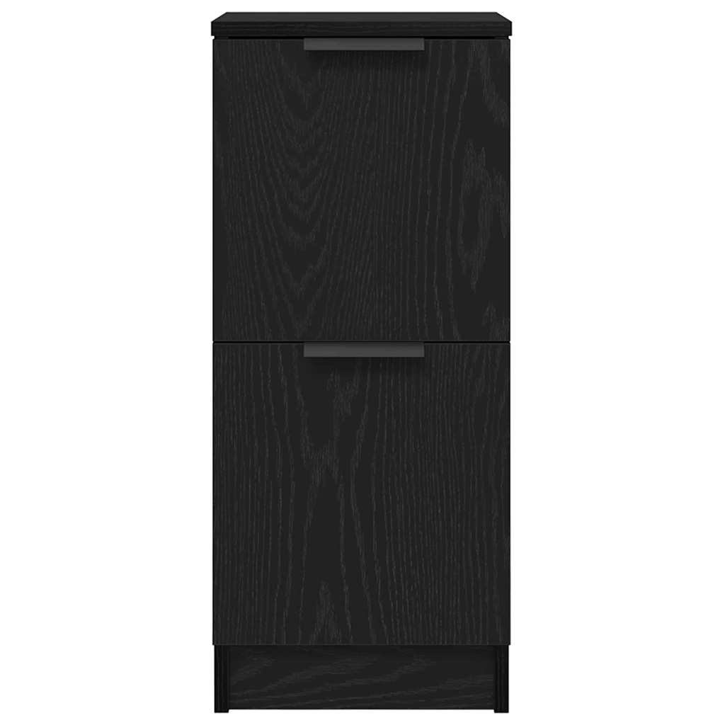 Kabalas 2 pcs juoda ąžuolo 30 x 30 x 70 cm Apdirbta mediena