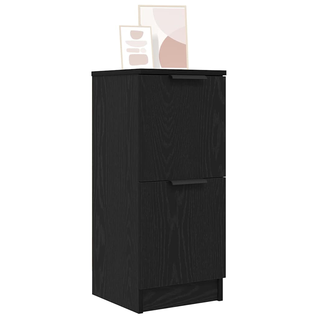 Kabalas 2 pcs juoda ąžuolo 30 x 30 x 70 cm Apdirbta mediena