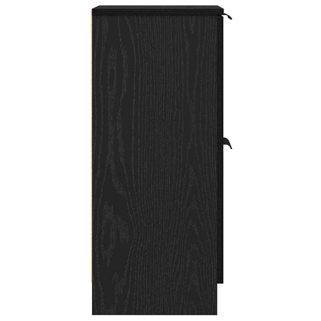 Kabalas 2 pcs juoda ąžuolo 30 x 30 x 70 cm Apdirbta mediena