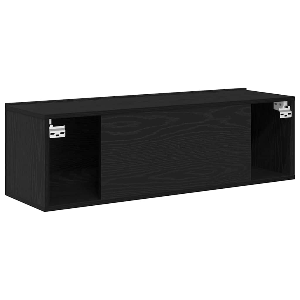 TV Cabinet 2 pcs Black 100 x 30 x 30 cm