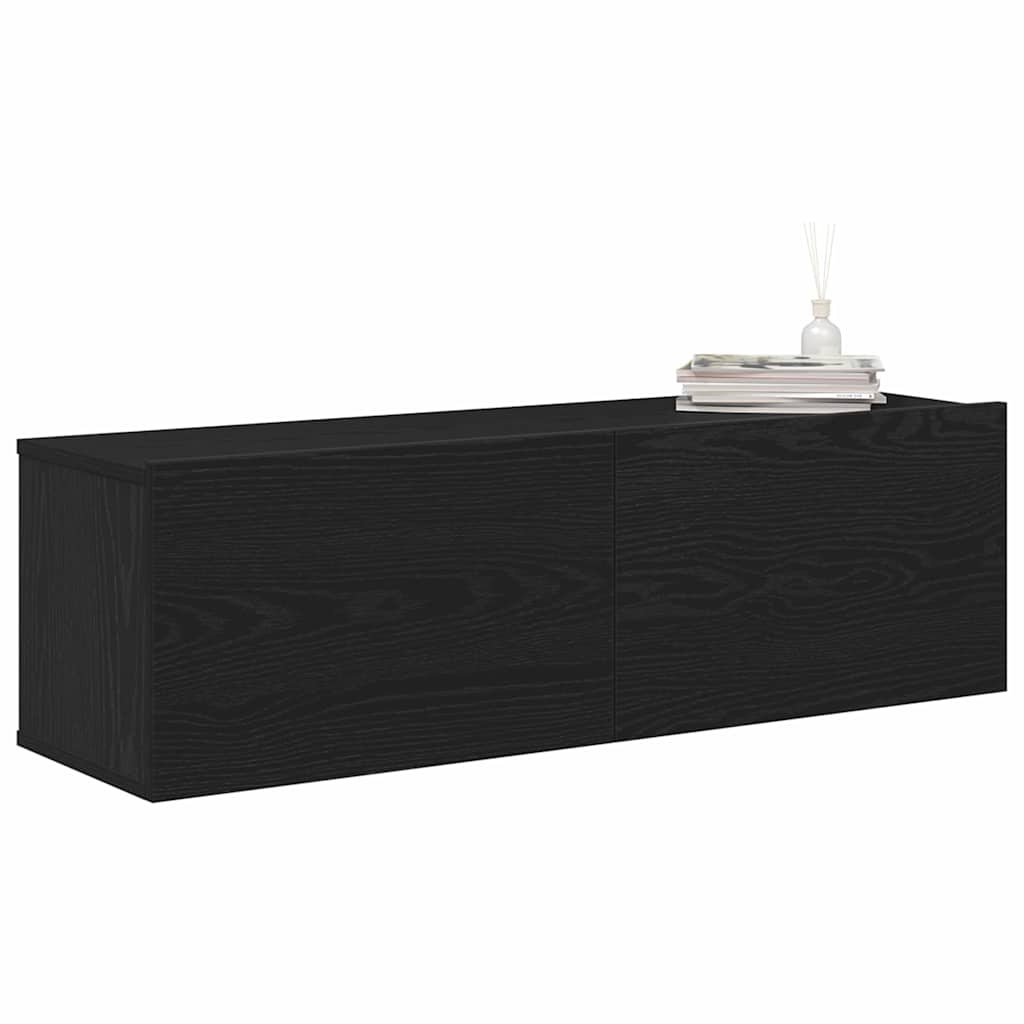 TV Cabinet 2 pcs Black 100 x 30 x 30 cm