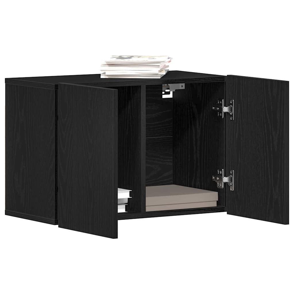 TV cabinet, black oak, 60x30x41 cm, engineered wood