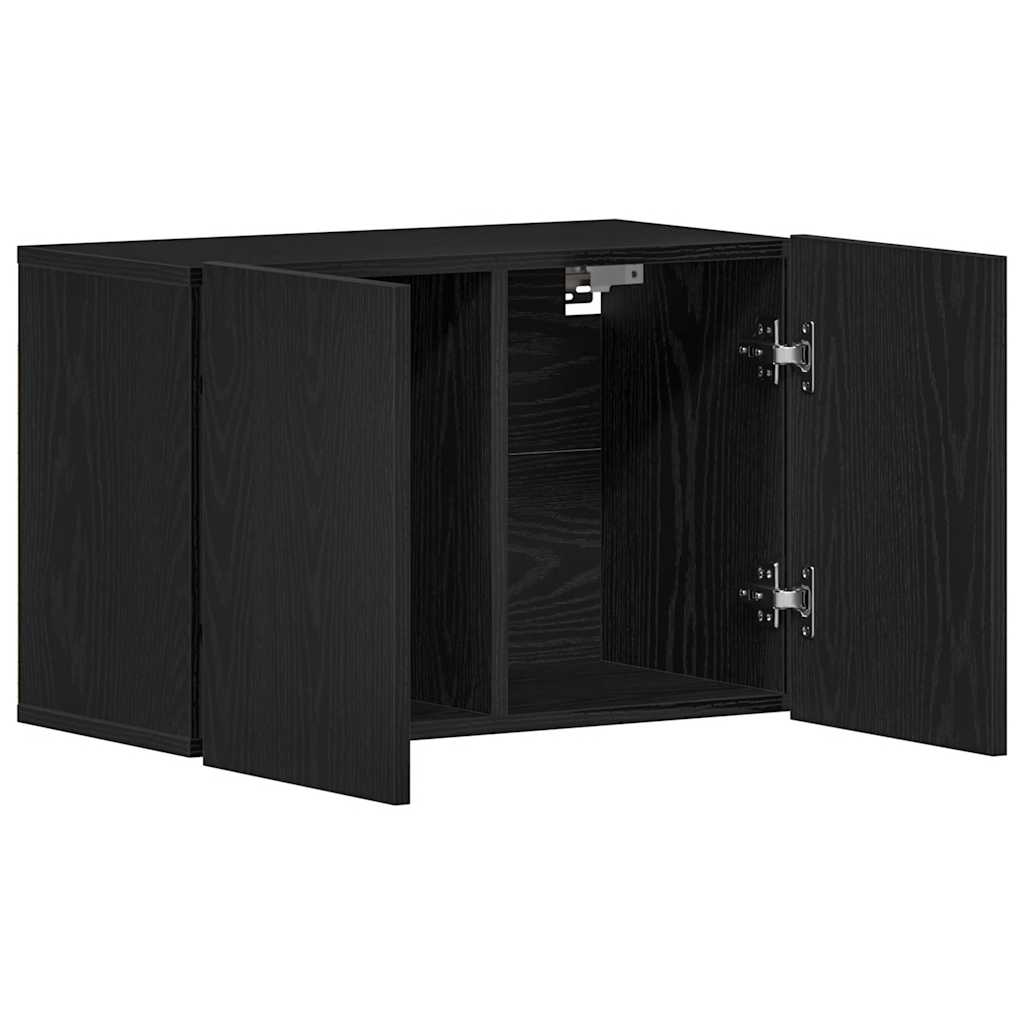TV cabinet, black oak, 60x30x41 cm, engineered wood