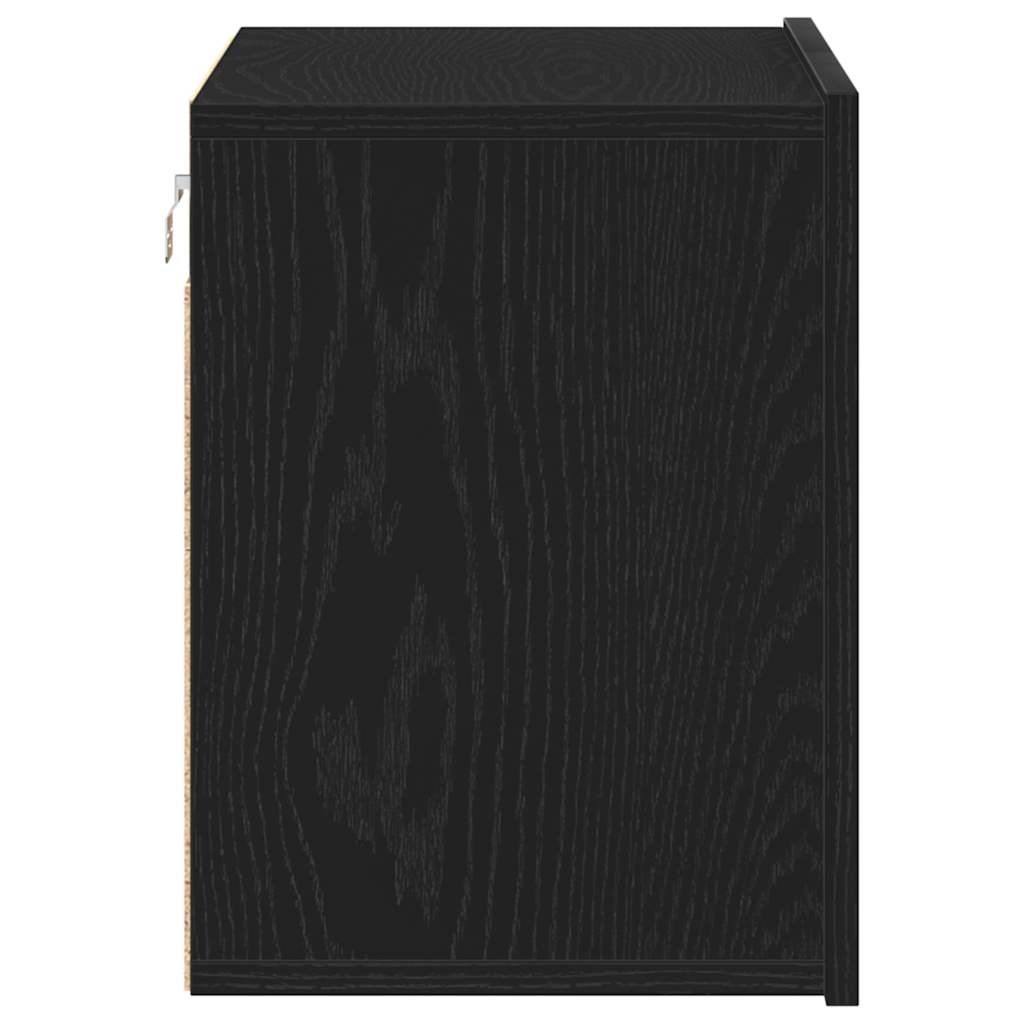 TV cabinet, black oak, 60x30x41 cm, engineered wood