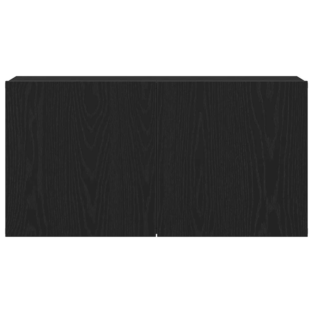 TV spintelė, juodo ąžuolo spalvos, 80x30x41 cm, inžinerinė mediena