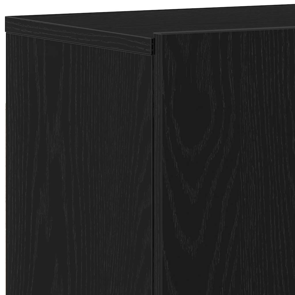 TV spintelė, juodo ąžuolo spalvos, 80x30x41 cm, inžinerinė mediena
