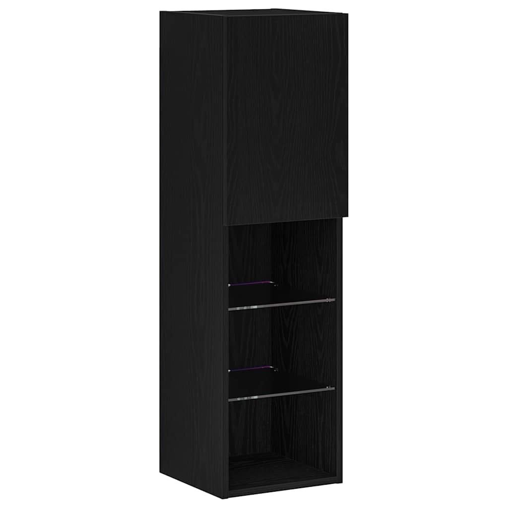 Televizoriaus spintelė Juoda 30.5 x 30 x 102 cm