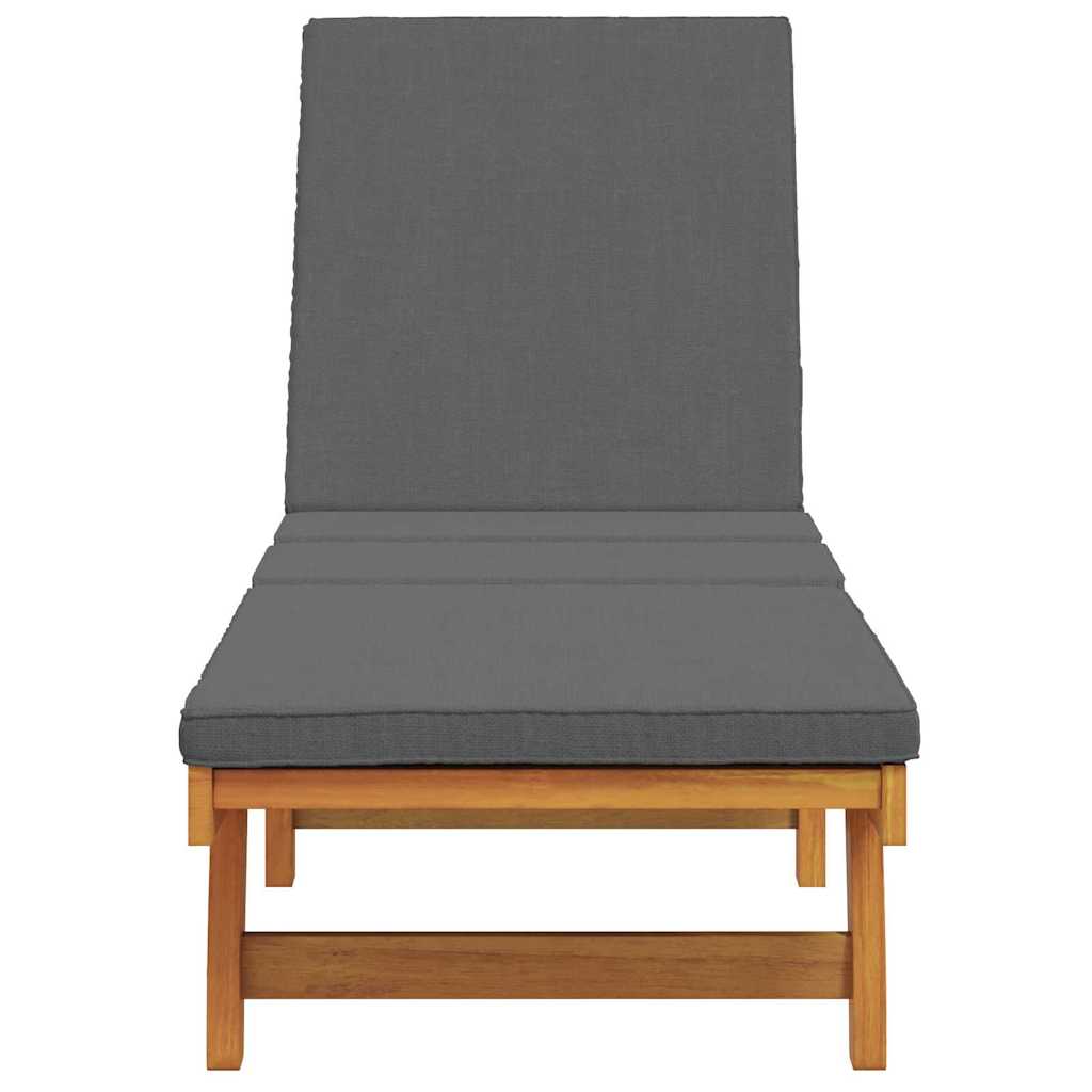 Saulės gultas Ruda 199 x 63 x 85 cm Kietos akacijos mediena