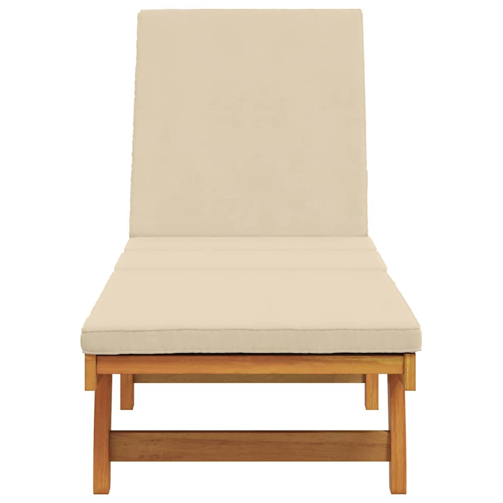 Saulės gultas Ruda 199 x 63 x 85 cm Kietos akacijos mediena