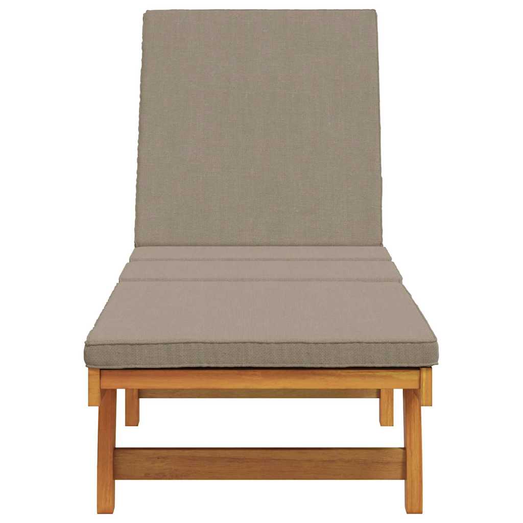 Saulės gultas Ruda 63 x 199 x 85cm Akacijos medienos masyvas