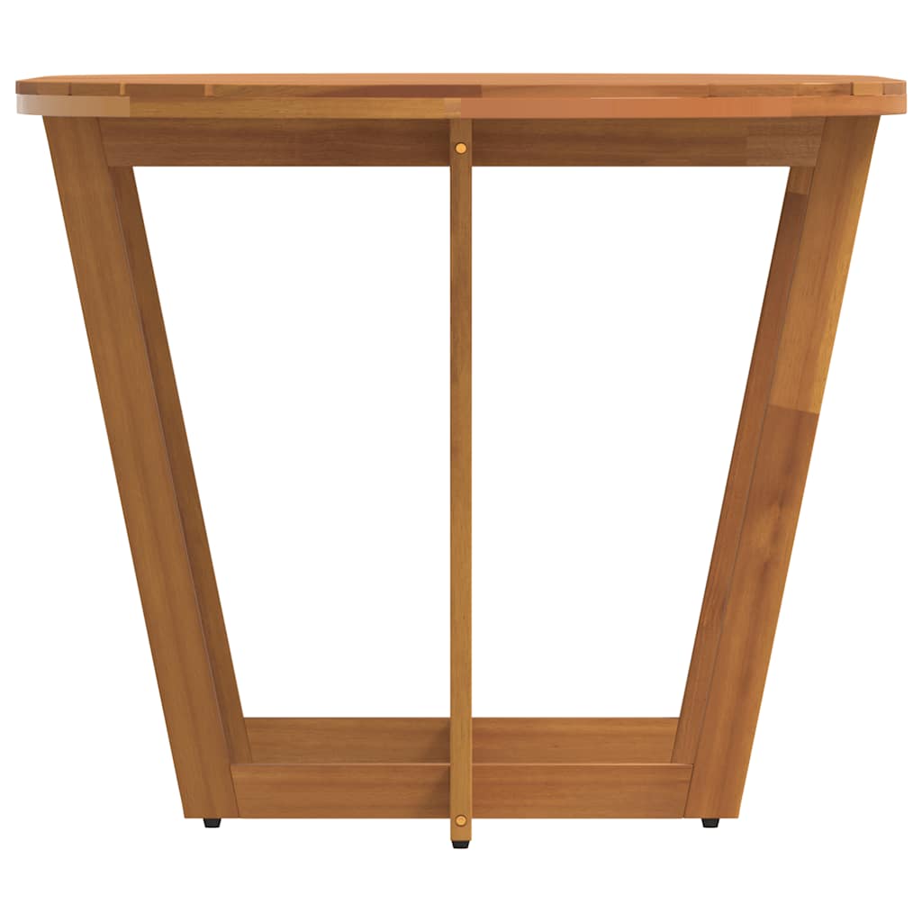 Sodo valgomojo stalas, ovalus, 150x90x75 cm, akacijos masyvas