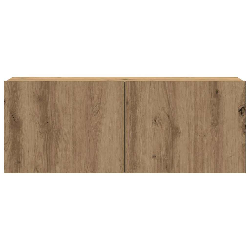 4-piece wall-mounted TV cabinet set
