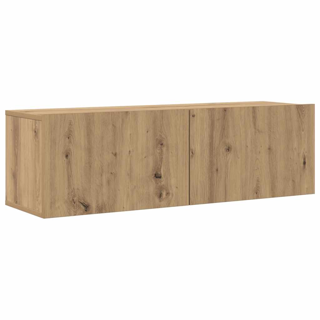 8 dalių sieninis televizoriaus spintelės komplektas Artisan Oak