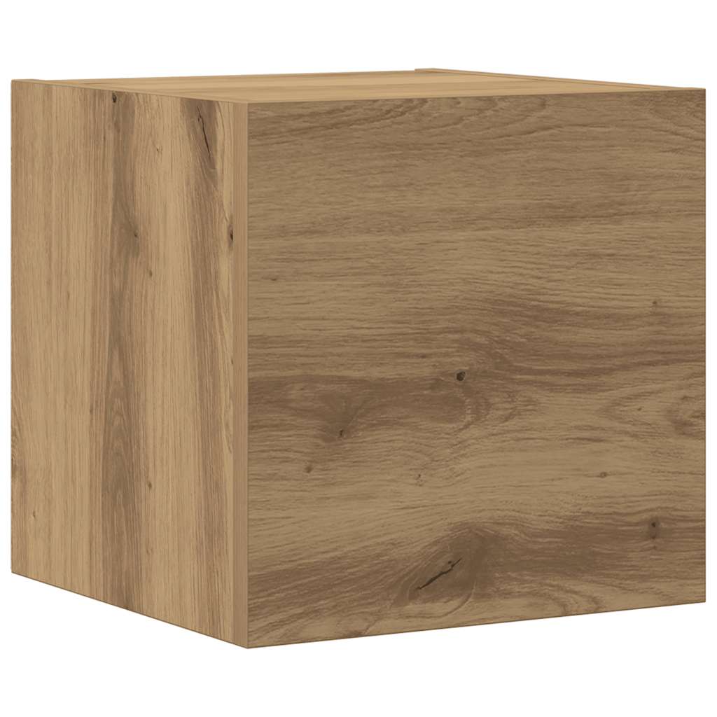 8 dalių sieninis televizoriaus spintelės komplektas Artisan Oak