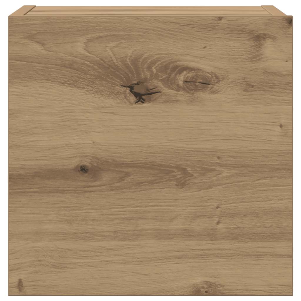8 dalių sieninis televizoriaus spintelės komplektas Artisan Oak