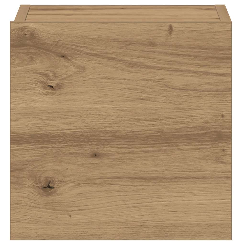 3 dalių sieninis televizoriaus spintelės komplektas Artisan Oak