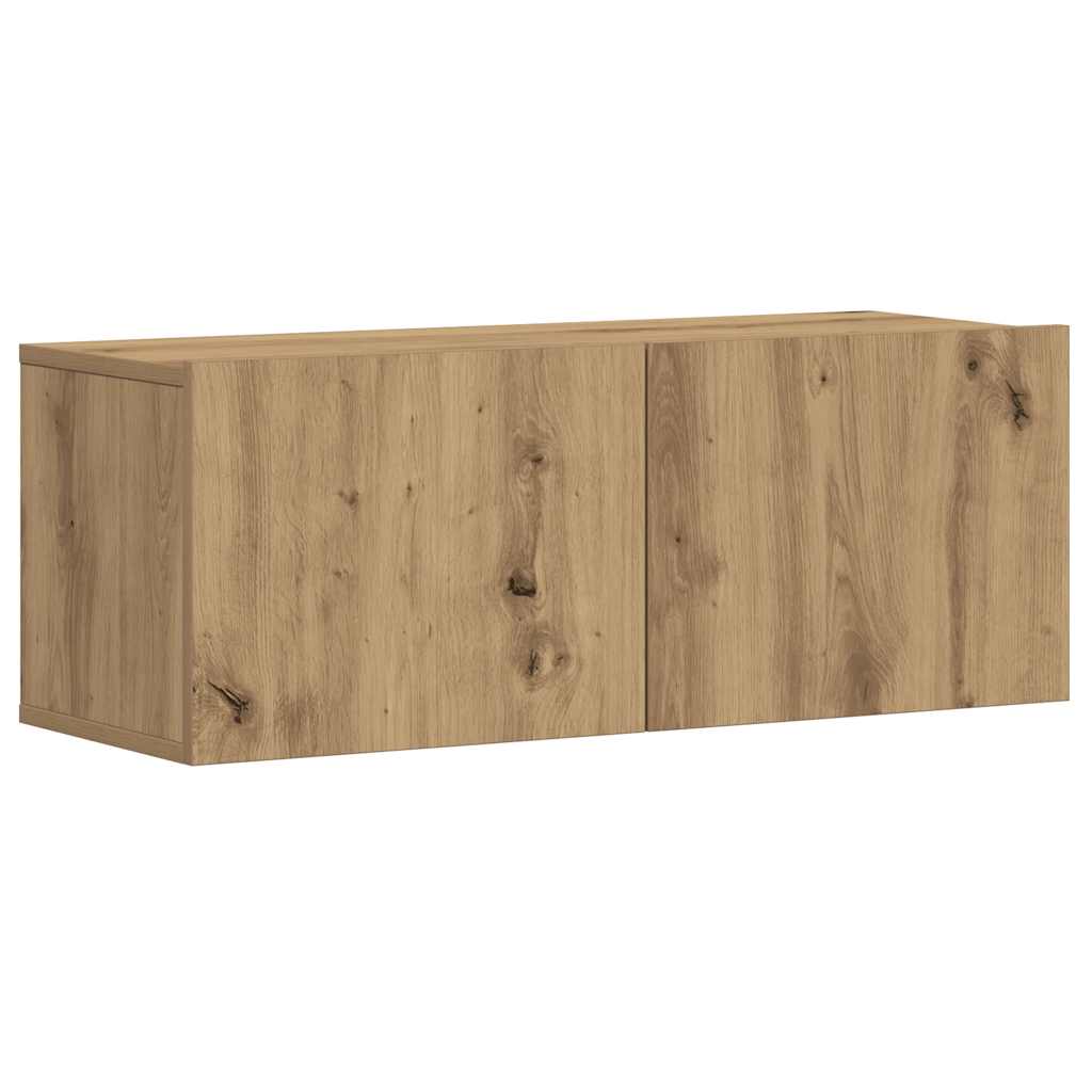 5 dalių sieninis televizoriaus spintelės komplektas Artisan Oak