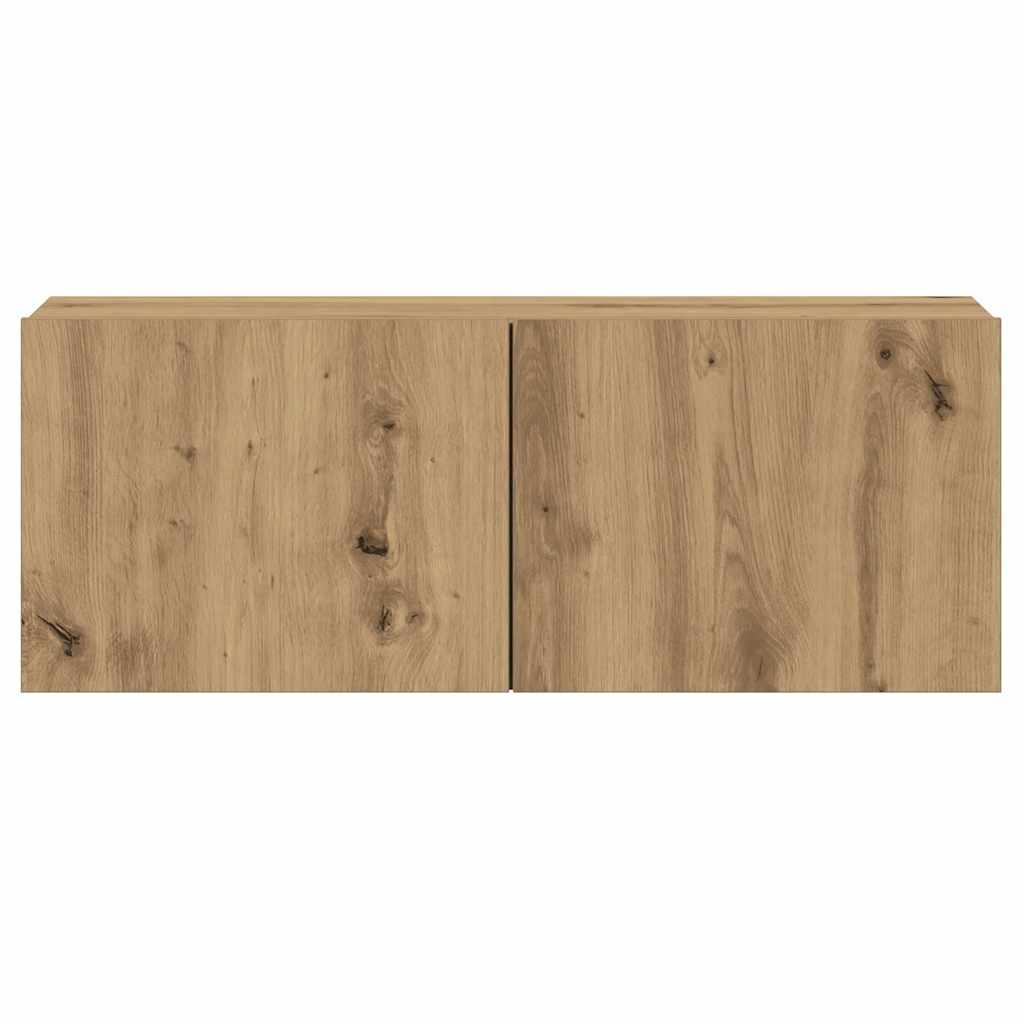 5 dalių sieninis televizoriaus spintelės komplektas Artisan Oak