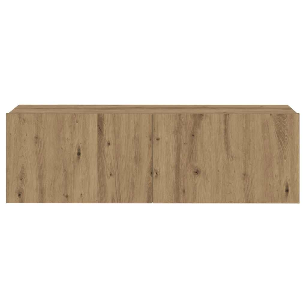 3 dalių sieninis televizoriaus spintelės komplektas Artisan Oak
