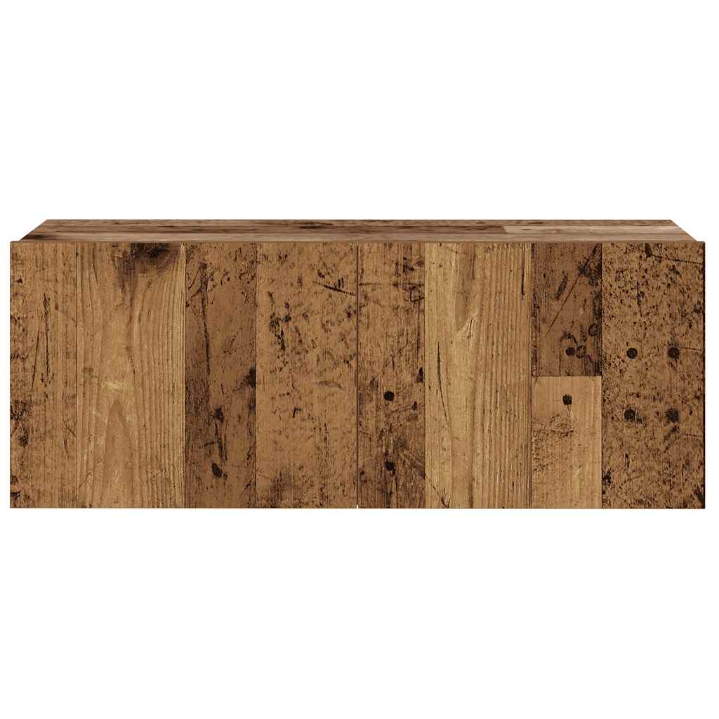 Wall-mounted TV cabinet set, 6-piece