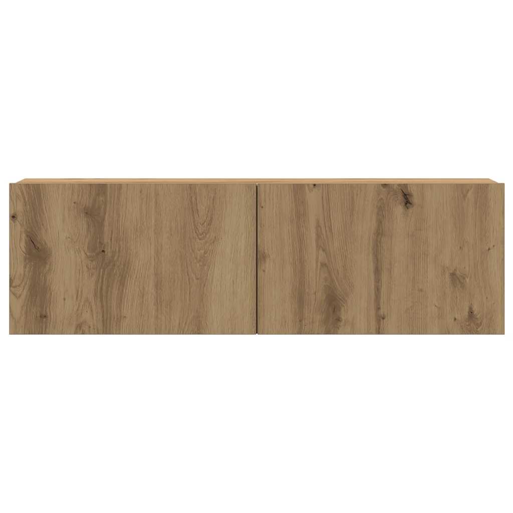 6 dalių sieninis televizoriaus spintelės komplektas Artisan Oak