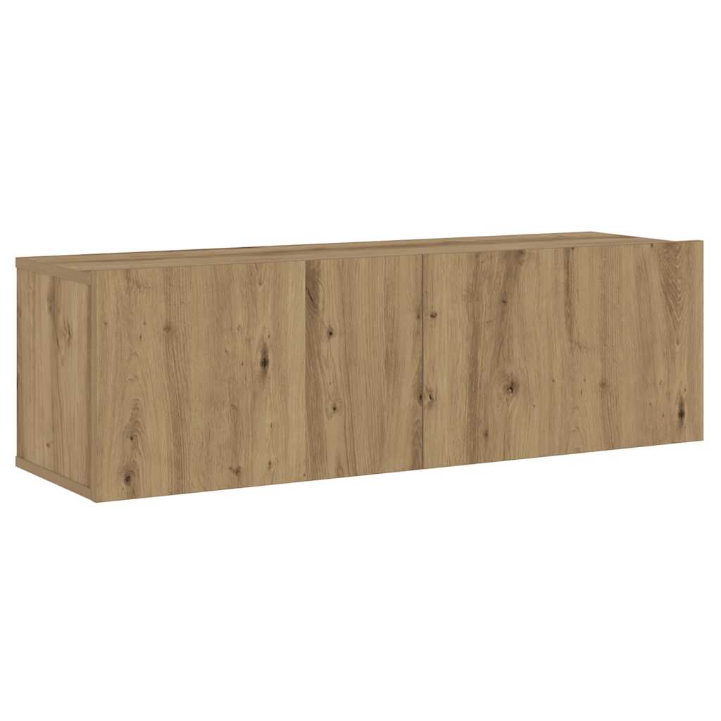 3 dalių sieninis televizoriaus spintelės komplektas Artisan Oak