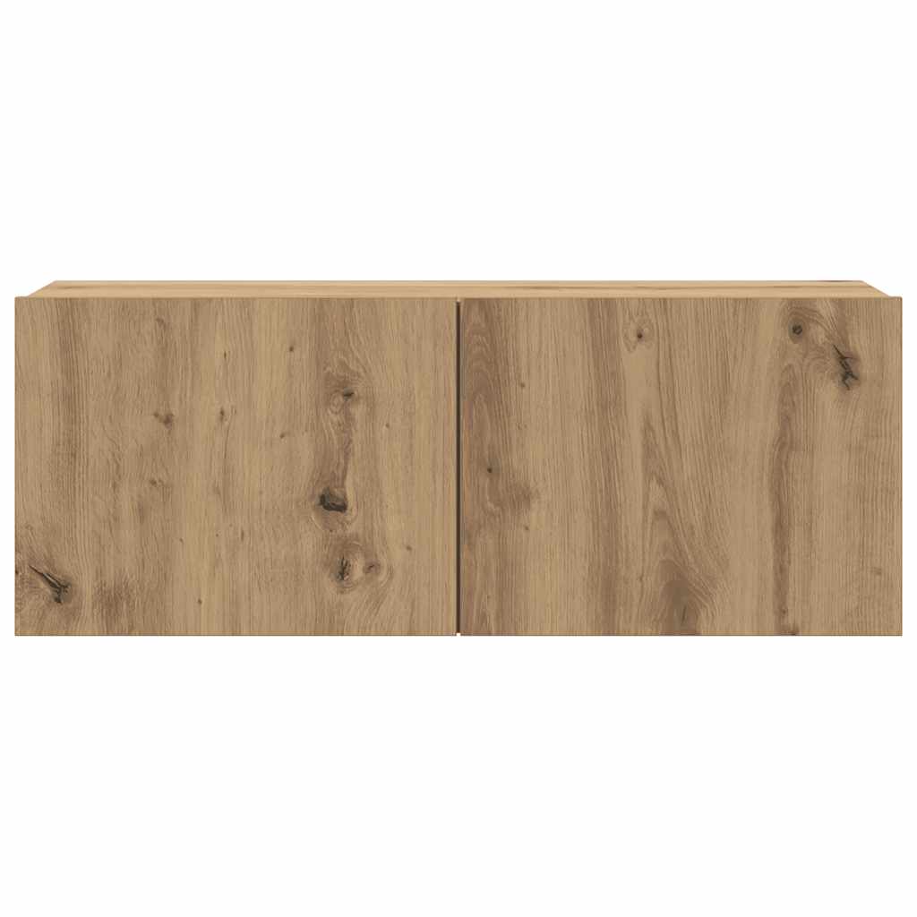 6 dalių sieninis televizoriaus spintelės komplektas Artisan Oak