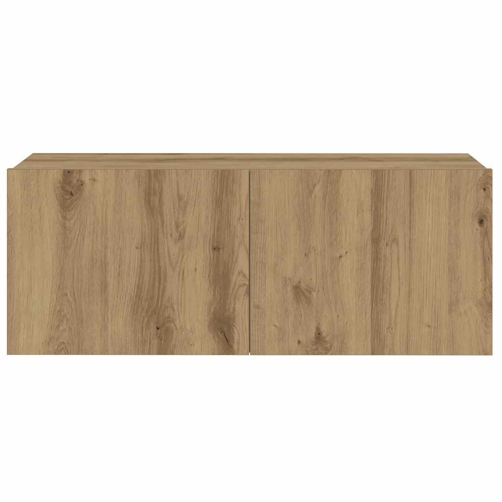 6 dalių sieninis televizoriaus spintelės komplektas Artisan Oak
