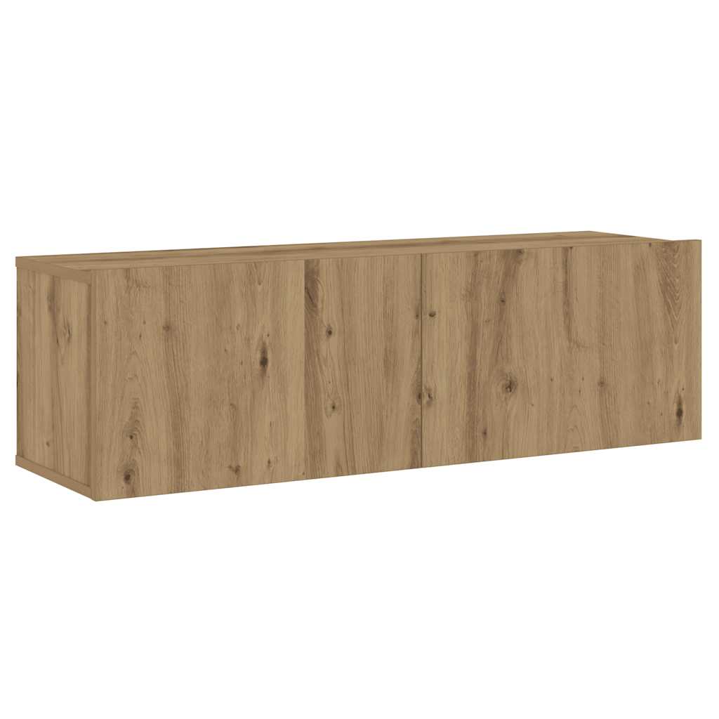 6 dalių sieninis televizoriaus spintelės komplektas Artisan Oak