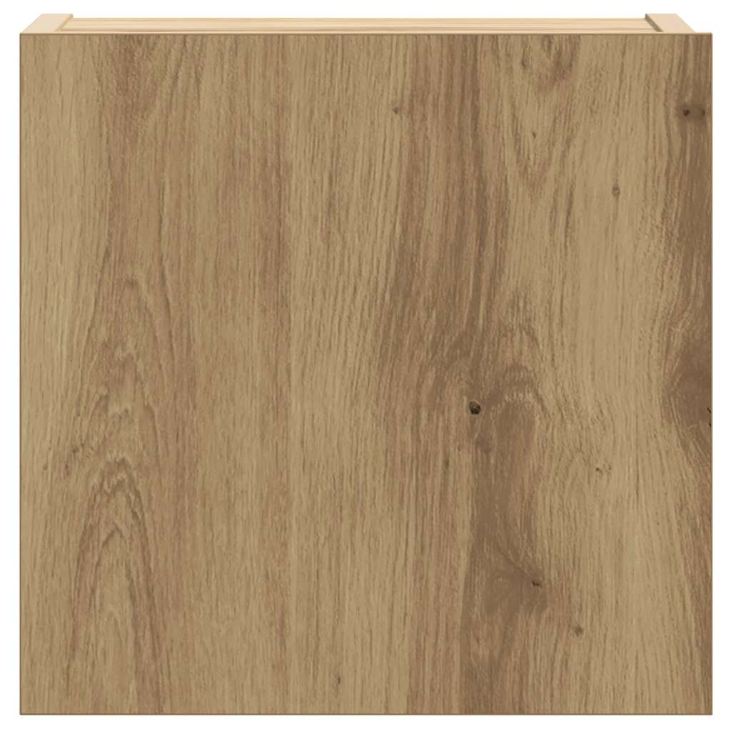 6 dalių sieninis televizoriaus spintelės komplektas Artisan Oak