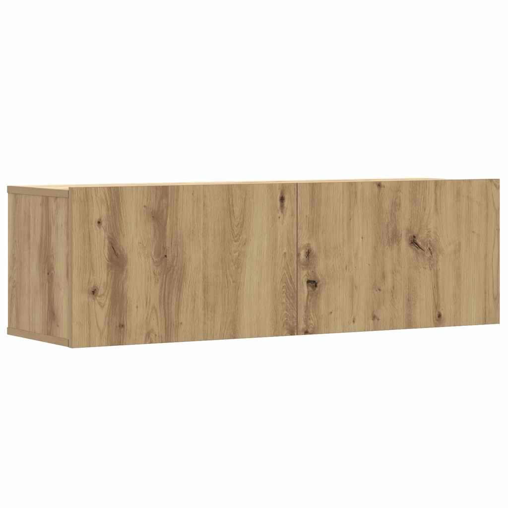 6 dalių sieninis televizoriaus spintelės komplektas Artisan Oak