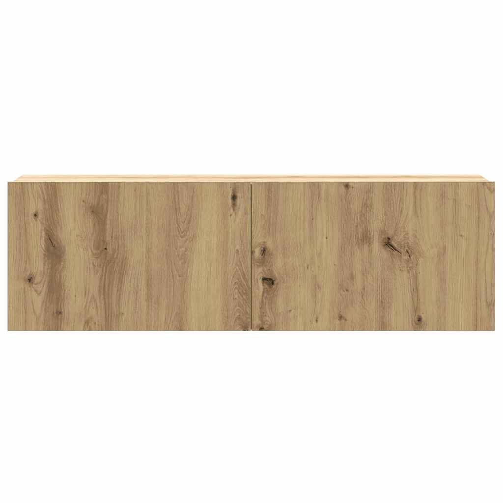 6 dalių sieninis televizoriaus spintelės komplektas Artisan Oak