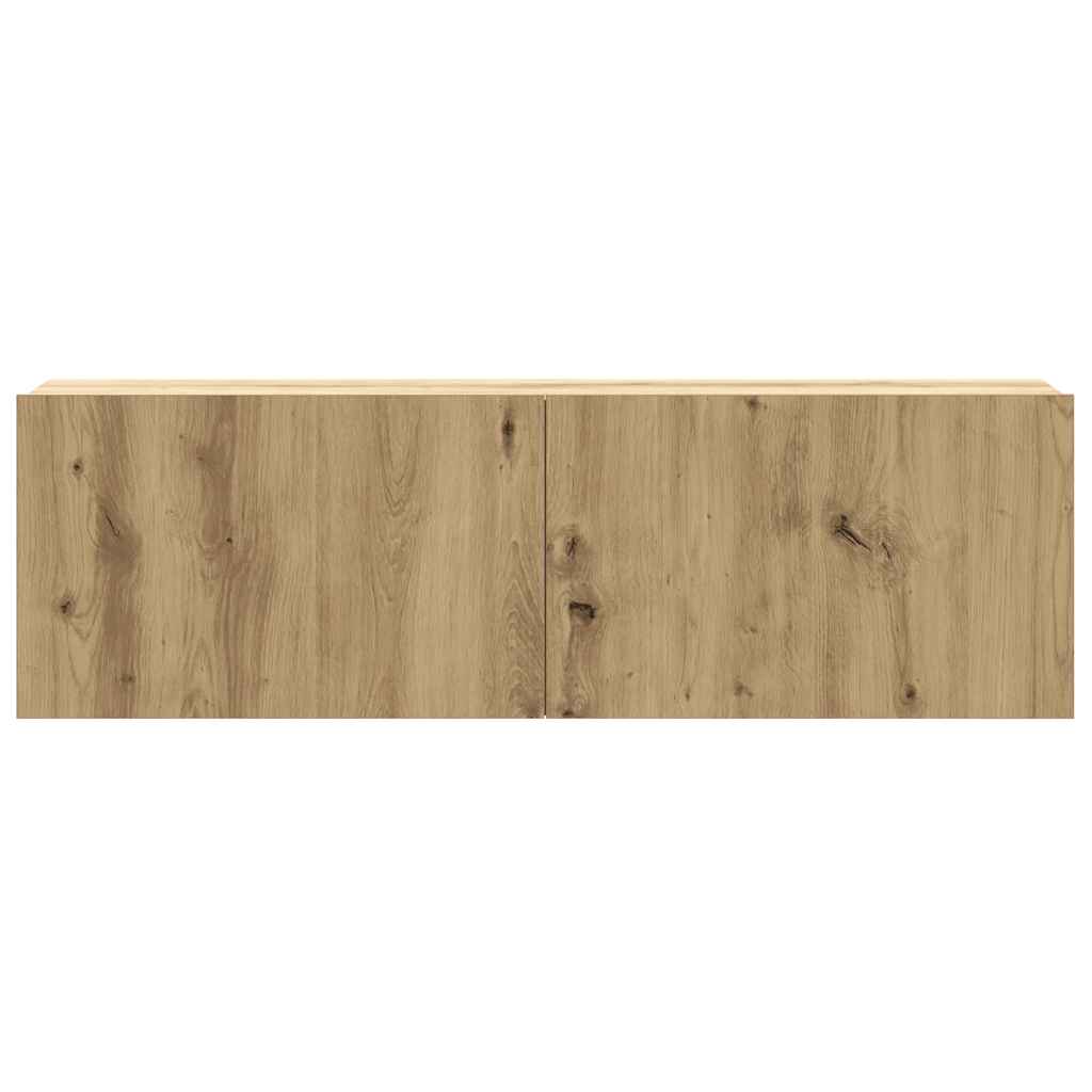 2 dalių sieninis televizoriaus spintelės komplektas Artisan Oak